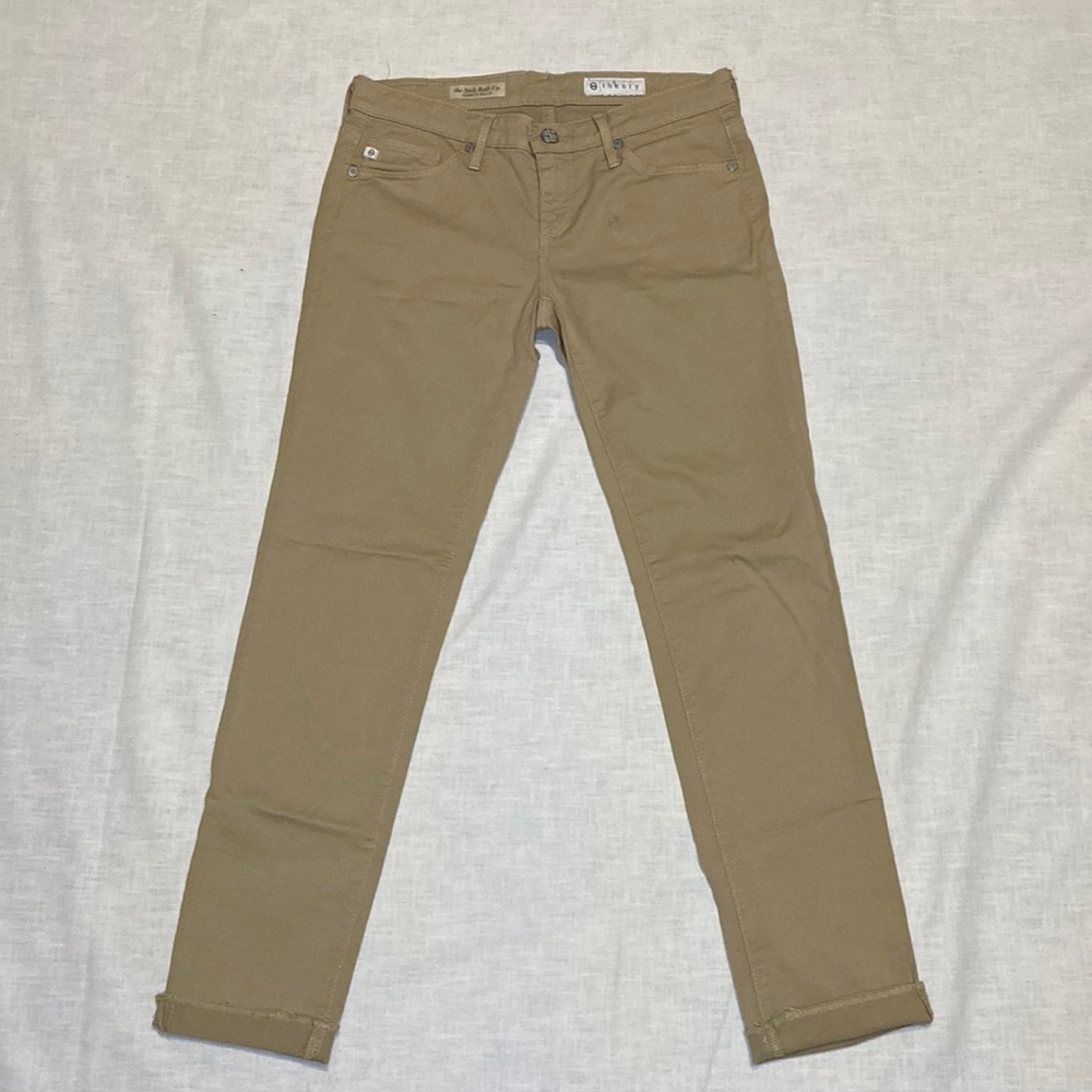 AG X Theory the Stilt Roll-Up|Cigarette Roll-Up Khaki Pants Size 25R